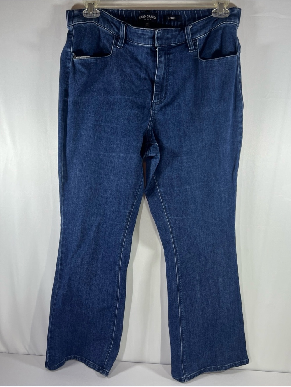 Susan Graver Jeans - Light and Dark Blue Wash